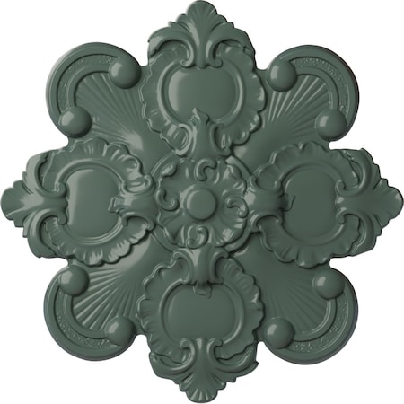 Ekena Millwork Katheryn Ceiling Medallion, Hand-Painted Cloud Burst, 18 1/8"OD x 1 1/4"P CM18KACBF